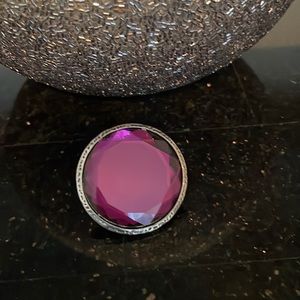 🛍️ 3 for $12 Large purple stone and metal ring size 5 1/2